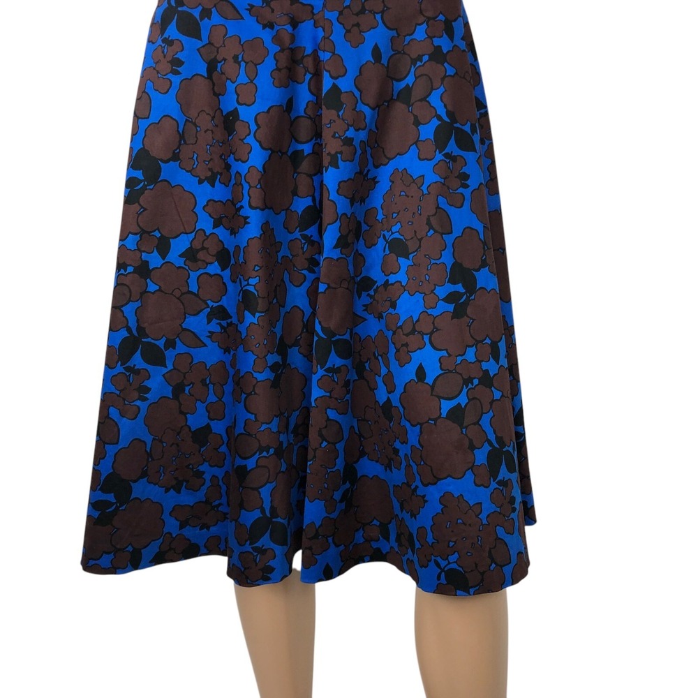 Boden Skirt Size 12 Floral Print A-Line Knee Length Flare Skirt‎ Retro Pinup - Picture 3 of 8